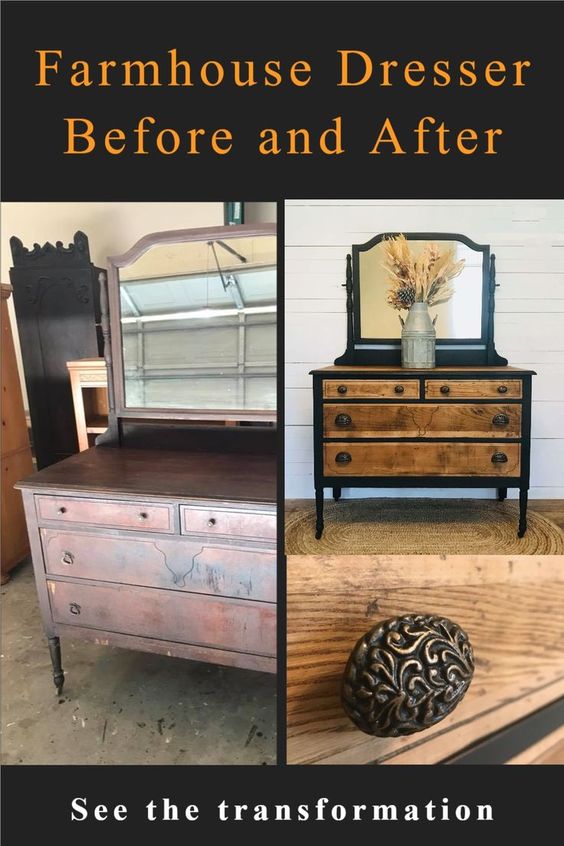 Vintage new arrivals mirrored dresser